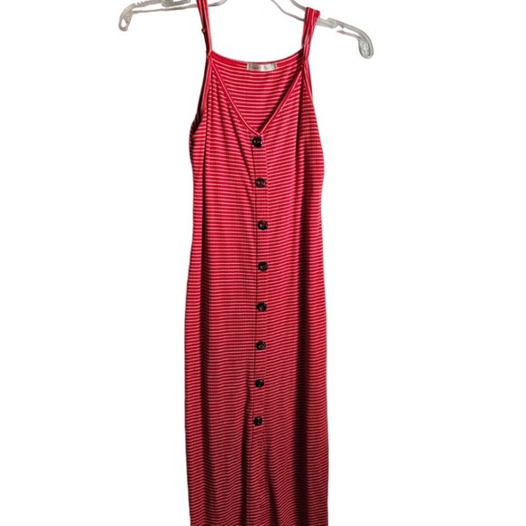 Heart And Hips Red And White Striped Bodycon Dress - Picture 2 of 4